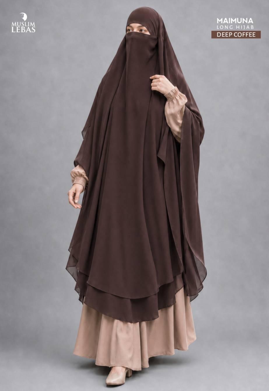 Maimuna 2 Layer Long Hijab
